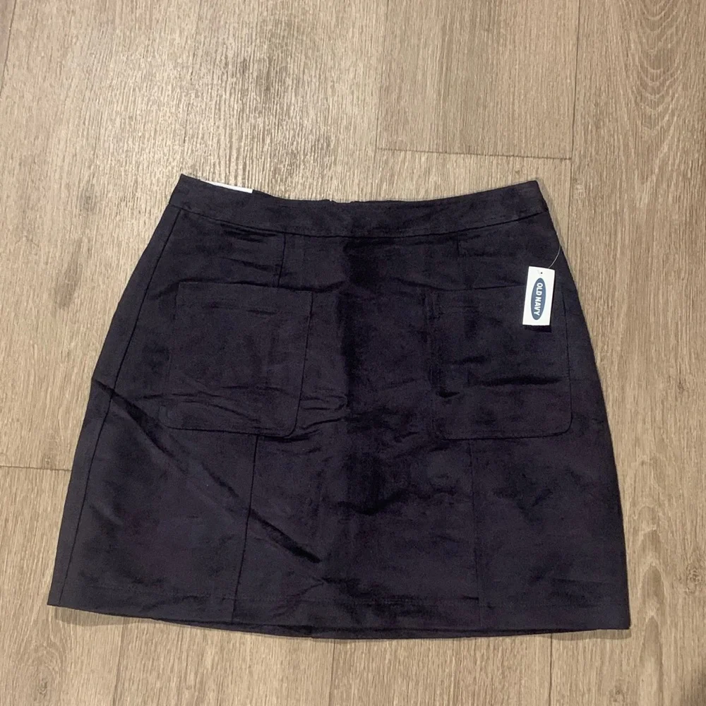 Madewell black Suede Pocket Mini Skirt - Picture 2 of 4